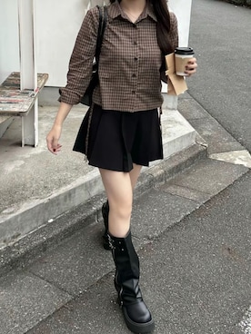 「ARCADE（アーケード）のアイテム」を使った、ヨウさん（レディース・165cm）の夏コーディネート