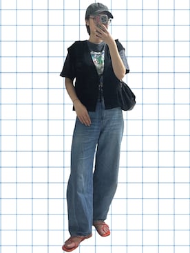 「pocket（ポケット）のアイテム」を使った、🐥さん（レディース・162cm）の夏コーディネート