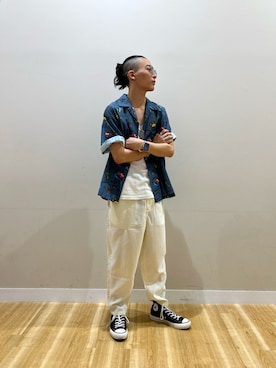 「URBAN RESEARCH Sonny Label（アーバンリサーチサニーレーベル）のアイテム（パンツ）」を使った、ituさん（メンズ・166cm）の夏コーディネート