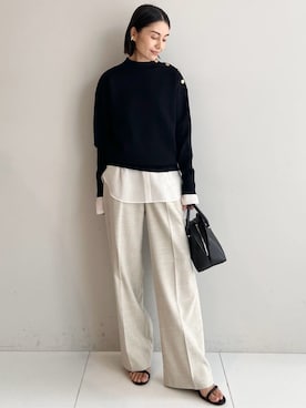 「TAKEO KIKUCHI（タケオキクチ）のアイテム」を使った、wos59206さん（レディース・157cm）の冬コーディネート