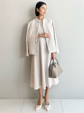 「UNTITLED（アンタイトル）のアイテム（ワンピース/ドレス）」を使った、wos59206さん（レディース・157cm）の冬コーディネート