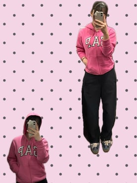 「GAP（ギャップ）のアイテム（トップス）」を使った、星桜さん（レディース・162cm）の春コーディネート