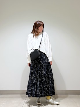 「TIDEWAY（タイドウェイ）のアイテム」を使った、NAKANOさん（レディース・158cm）の春コーディネート