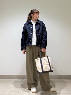 「ORCIVAL（オーシバル）のアイテム（バッグ）」を使った、NAKANOさん（レディース・158cm）の春コーディネート