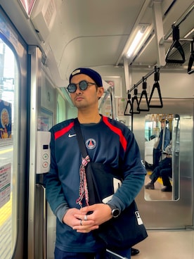 「NIKE（ナイキ）のアイテム（トップス）」を使った、tzal04さん（メンズ・176cm）の春コーディネート