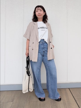 「LOWELL things（ロウェル　シングス）のアイテム」を使った、HATTORIさん（レディース・155cm）の夏コーディネート