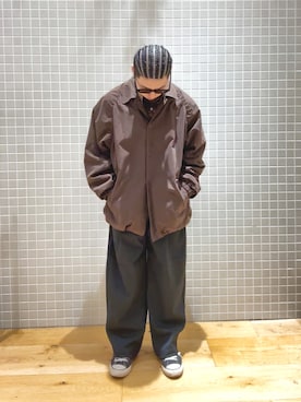 「EKAL（エカル）のアイテム」を使った、きんぺいさん（メンズ・164cm）の秋コーディネート