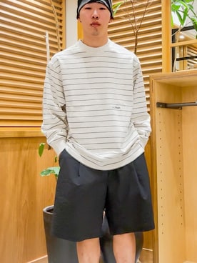 「EKAL（エカル）のアイテム」を使った、きんぺいさん（メンズ・164cm）の夏コーディネート