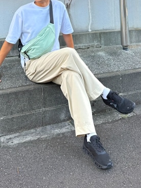 「ALTROSE（アルトローズ）のアイテム」を使った、09281990さん（メンズ・183cm）の夏コーディネート