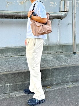 「ALTROSE（アルトローズ）のアイテム」を使った、09281990さん（メンズ・183cm）の夏コーディネート