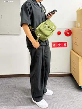 「ALTROSE（アルトローズ）のアイテム」を使った、09281990さん（メンズ・183cm）の夏コーディネート