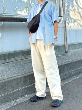 「ALTROSE（アルトローズ）のアイテム」を使った、09281990さん（メンズ・183cm）の夏コーディネート
