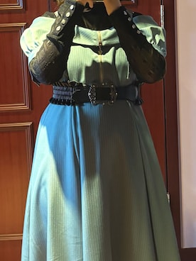 「axes femme（アクシーズファム）のアイテム（ベルト）」を使った、桃華さん（レディース・150cm）の秋コーディネート