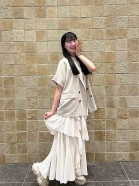 「RANDA（ランダ）のアイテム（シューズ）」を使った、Riku.さん（レディース・167cm）の秋コーディネート