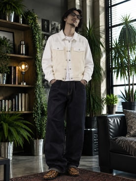 「Schott(ショット)のアイテム」を使った、toshiyaさん(メンズ・173cm)の秋コーディネート