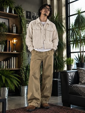 「Schott(ショット)のアイテム」を使った、toshiyaさん(メンズ・173cm)の秋コーディネート