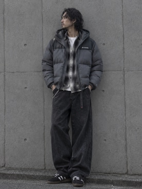「Columbia（コロンビア）のアイテム」を使った、toshiyaさん（メンズ・173cm）の秋コーディネート