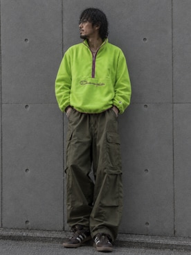 「Champion（チャンピオン）のアイテム」を使った、toshiyaさん（メンズ・173cm）の秋コーディネート