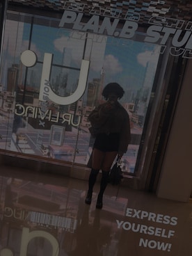 「AMBUSH（アンブッシュ）のアイテム」を使った、mikilovepeaceさん（レディース・170cm）の冬コーディネート