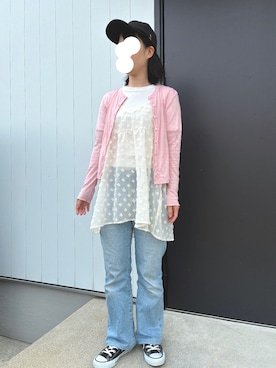 「GAP（ギャップ）のアイテム（パンツ）」を使った、miyuさん（レディース・154cm）の春コーディネート