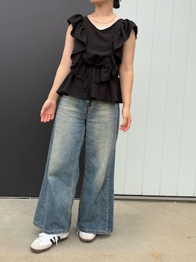 「GLOBAL WORK（グローバルワーク）のアイテム（アクセサリー）」を使った、meさん（レディース・154cm）の夏コーディネート