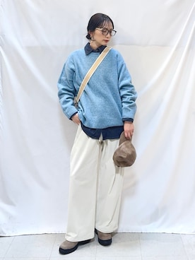 「アイテム（パンツ）」を使った、Hiromiさん（レディース・164cm・40代）の冬コーディネート