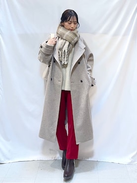 「DRESKIP（ドレスキップ）のアイテム」を使った、Hiromiさん（レディース・164cm）の冬コーディネート
