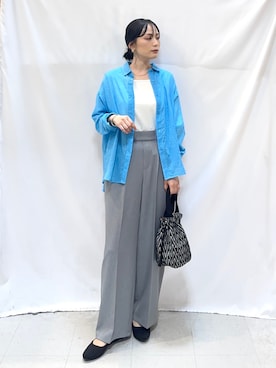 「HusHusH（ハッシュアッシュ）のアイテム」を使った、Hiromiさん（レディース・164cm）の春コーディネート