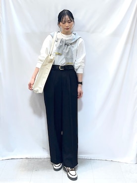 「SHOO・LA・RUE（シューラルー）のアイテム（パンプス）」を使った、Hiromiさん（レディース・164cm）の春コーディネート
