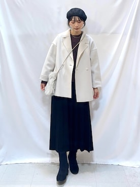 Hiromiさん（骨格ウェーブ・レディース・164cm）の冬コーディネート