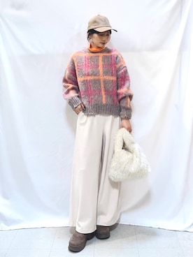 「アイテム（ブーツ）」を使った、Hiromiさん（レディース・164cm・40代）の秋コーディネート