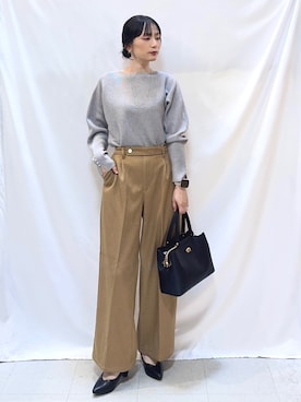 「アイテム（ネックレス）」を使った、Hiromiさん（レディース・164cm・40代）の冬コーディネート