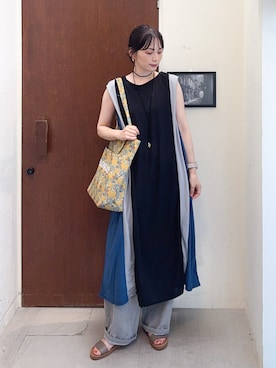 「アイテム（ワンピース/ドレス）」を使った、Hiromiさん（レディース・164cm・40代）の夏コーディネート