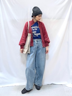 「アイテム（ブルゾン）」を使った、Hiromiさん（レディース・164cm・40代）の秋コーディネート