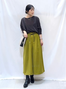 「アイテム（トップス）」を使った、Hiromiさん（レディース・164cm・40代）の秋コーディネート