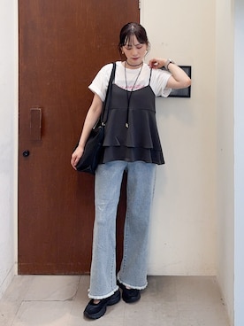 「アイテム（スニーカー）」を使った、Hiromiさん（レディース・164cm・40代）の夏コーディネート