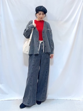 「sanrio（サンリオ）のアイテム」を使った、Hiromiさん（レディース・164cm）の冬コーディネート