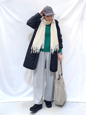 「アイテム（帽子）」を使った、Hiromiさん（レディース・164cm・40代）の秋コーディネート