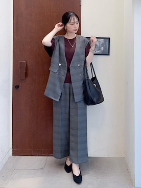 「SHOO・LA・RUE（シューラルー）のアイテム」を使った、Hiromiさん（レディース・164cm）の秋コーディネート