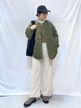 「DRESKIP（ドレスキップ）のアイテム」を使った、Hiromiさん（レディース・164cm）の冬コーディネート