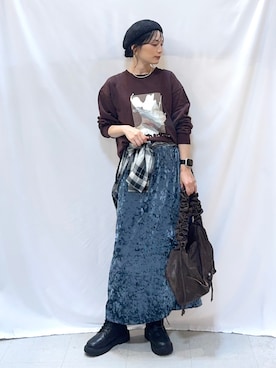 「アイテム（トップス）」を使った、Hiromiさん（レディース・164cm・40代）の秋コーディネート