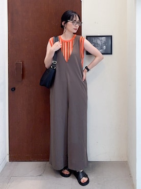 「アイテム（サングラス）」を使った、Hiromiさん（レディース・164cm・40代）の夏コーディネート