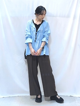 「アイテム（トップス）」を使った、Hiromiさん（レディース・164cm・40代）の秋コーディネート
