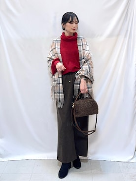 Hiromiさん（骨格ウェーブ・レディース・164cm）の冬コーディネート