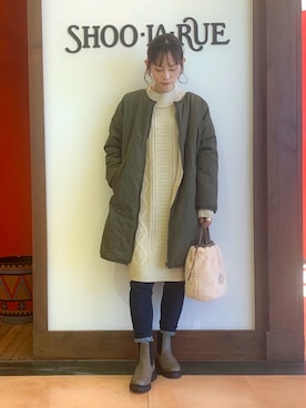 「セットアイテム」｜「アイテム（その他アウター）」を使った、Hiromiさん（レディース・164cm）の冬コーディネート