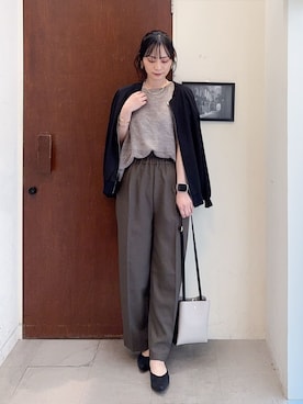 「DRESKIP（ドレスキップ）のアイテム」を使った、Hiromiさん（レディース・164cm）の春コーディネート