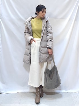 「アイテム（アクセサリー）」を使った、Hiromiさん（レディース・164cm・40代）の冬コーディネート