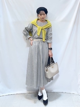 「HusHusH（ハッシュアッシュ）のアイテム」を使った、Hiromiさん（レディース・164cm）の春コーディネート