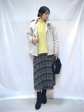 Hiromiさん（骨格ウェーブ・レディース・164cm）の冬コーディネート