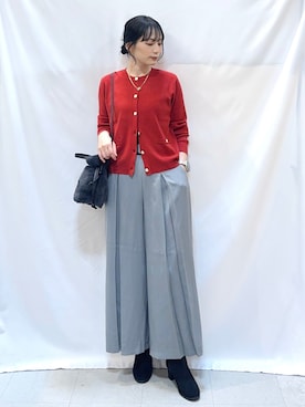 「SHOO・LA・RUE（シューラルー）のアイテム」を使った、Hiromiさん（レディース・164cm）の秋コーディネート